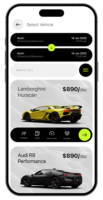 Featured Lamborghini car card – DriveCloud360